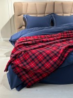 Плед Plaid Red бавовняний 220х240 Туреччина - Зображення 5