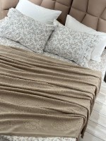 Легкий постільний набір з покривалом-піке Gelin Home Gonul beige - Зображення 6