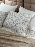 Легкий постільний набір з покривалом-піке Gelin Home Gonul beige - Зображення 3