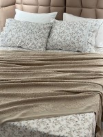 Легкий постільний набір з покривалом-піке Gelin Home Gonul beige
