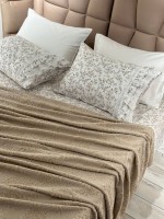 Легкий постільний набір з покривалом-піке Gelin Home Gonul beige - Зображення 4