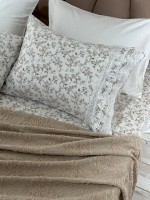 Легкий постільний набір з покривалом-піке Gelin Home Gonul beige - Зображення 5