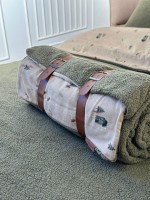 Зимний комплект постельного белья двухсторонний Wooden Yesil полуторный Турция — изображение 9