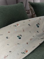 Зимний комплект постельного белья двухсторонний Wooden Yesil полуторный Турция — изображение 3