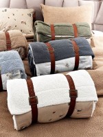 Зимний комплект постельного белья двухсторонний Wooden Krem полуторный Турция — изображение 8