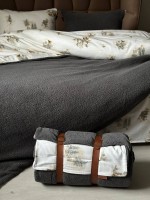 Зимний комплект постельного белья двухсторонний Wooden Grey полуторный Турция — изображение 2