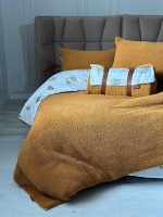 Зимний комплект постельного белья двухсторонний Wooden Zerdecal полуторный Турция — изображение 5