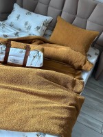 Зимний комплект постельного белья двухсторонний Wooden Zerdecal полуторный Турция