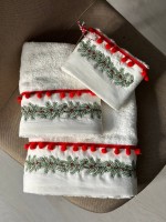 Новогодний набор махровых полотенец La Maison Fersa 3шт. — изображение 4