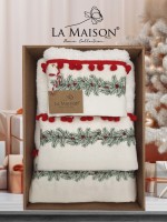 Новогодний набор махровых полотенец La Maison Fersa 3шт. — изображение 7