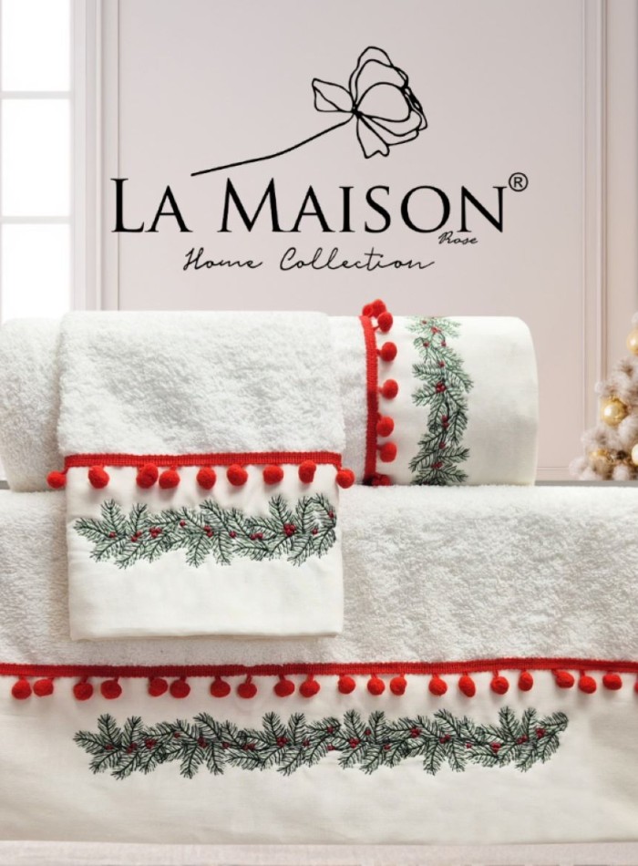 Новогодний набор махровых полотенец La Maison Fersa 3шт. — изображение 8
