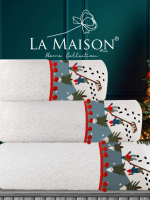 Новогодний набор махровых полотенец La Maison Monte 3шт. + ароматический спрей — изображение 6