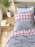 Зимовий комплект постільної білизни двосторонній Cozy Mavisi полуторний Туреччина - Зображення 2