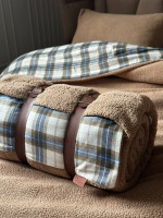 Зимовий комплект постільної білизни двосторонній Cozy Beige полуторний Туреччина - Зображення 8