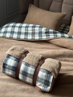 Зимний комплект постельного белья двухсторонний Cozy Beige евро Турция — изображение 7