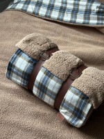 Зимовий комплект постільної білизни двосторонній Cozy Beige полуторний Туреччина - Зображення 6