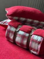Зимовий комплект постільної білизни двосторонній Cozy Kirmizi євро Туреччина - Зображення 2