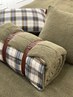 Зимовий комплект постільної білизни двосторонній Cozy Yesil полуторний Туреччина - Зображення 6
