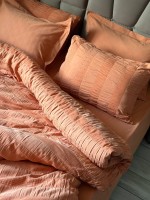 Постільна білизна Saheser Salmon orange євро 200х220 - Зображення 5