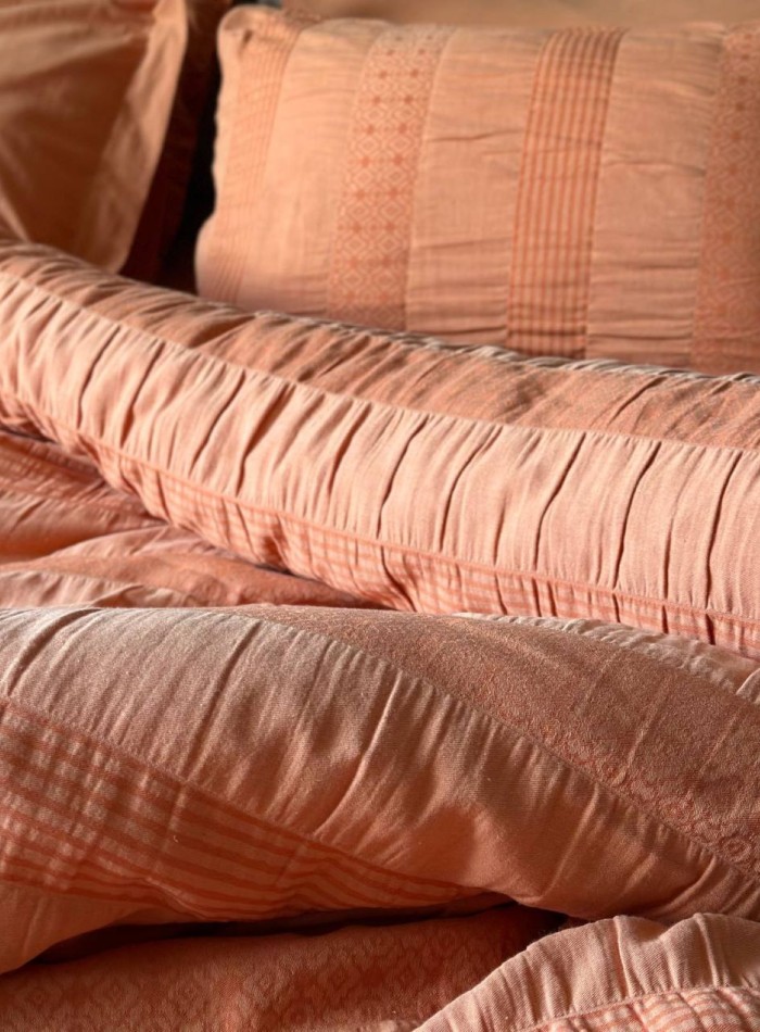 Постільна білизна Saheser Salmon orange євро 200х220 - Зображення 2
