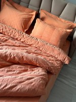 Постільна білизна Saheser Salmon orange євро 200х220