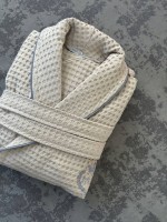 Мужской вафельный халат Maison D'or Karius Beige
