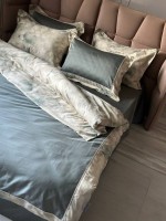 Постільна білизна Rivano Moonmist La Romano єгипетська бавовна/сатин з вишивкою євро 200х220 - Зображення 6