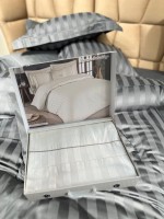 Постільна білизна Maison D'or Elegance Embroidery Linens ecru 200x220см сатин з вишивкою