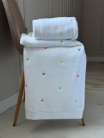 Maison D'or Soft Hearts neon махровое полотенце банное 85х150