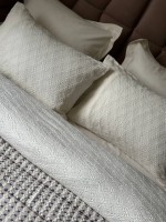 Постельное белье Nazenda krem муслин с плетением евро 200х220 — изображение 7