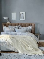 Постільна білизна Maison D'or Lily grey євро 200х220 тенсел