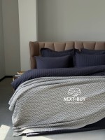 Легкий плед-піке Maison D'or Paris Missoma antrasit 220х240 - Зображення 6