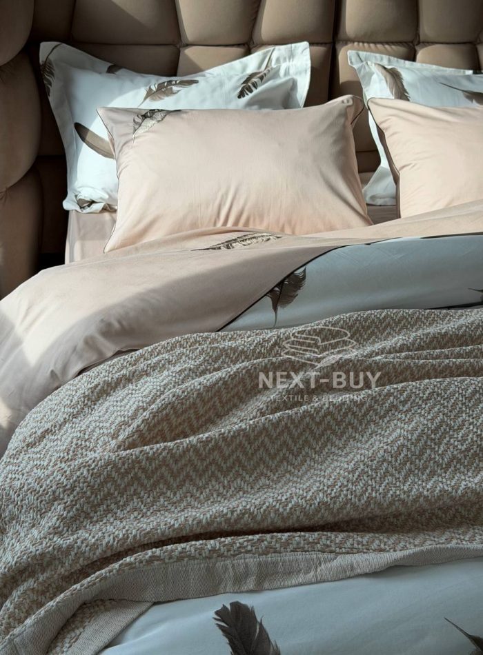 Легкий плед-пике Maison D'or Paris Missoma beige 220х240 — изображение 9