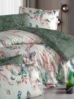Постельное белье Reneta Green  La Romano premium сатин евро 200х220 — изображение 2