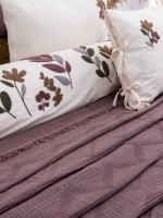 Постільна білизна з піке з простирадлом на резинці Saheser Paula Murdum євро - Зображення 5