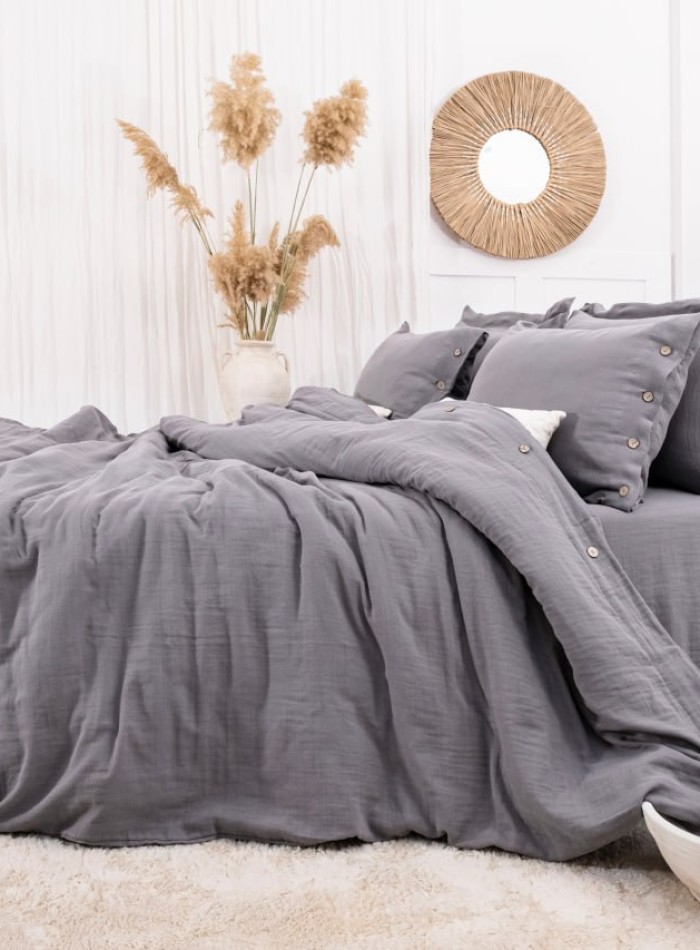 Постільна білизна Saheser Vetro Gri євро 200х220 jacquard - Зображення 3