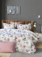 Постільна білизна Maison D'or CORINE Double Rosa євро 200х220 тенсел - Зображення 8