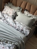 Постельное белье Maison D'or Solenne ekru евро 200х220 тенсель — изображение 3