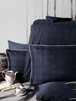 Постельное белье Rodel Navy blue La Romano premium сатин семейный 160х220(2шт) — изображение 2