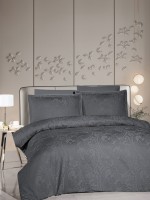 Постельное белье Tracy steel grey La Romano premium сатин семейный 160х220(2шт)