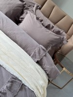 Постільна білизна Romantica antrasit євро 200х220 jacquard - Зображення 6