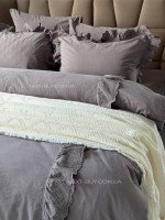 Постільна білизна Romantica antrasit євро 200х220 jacquard - Зображення 8