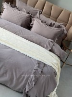 Постільна білизна Romantica antrasit євро 200х220 jacquard - Зображення 7
