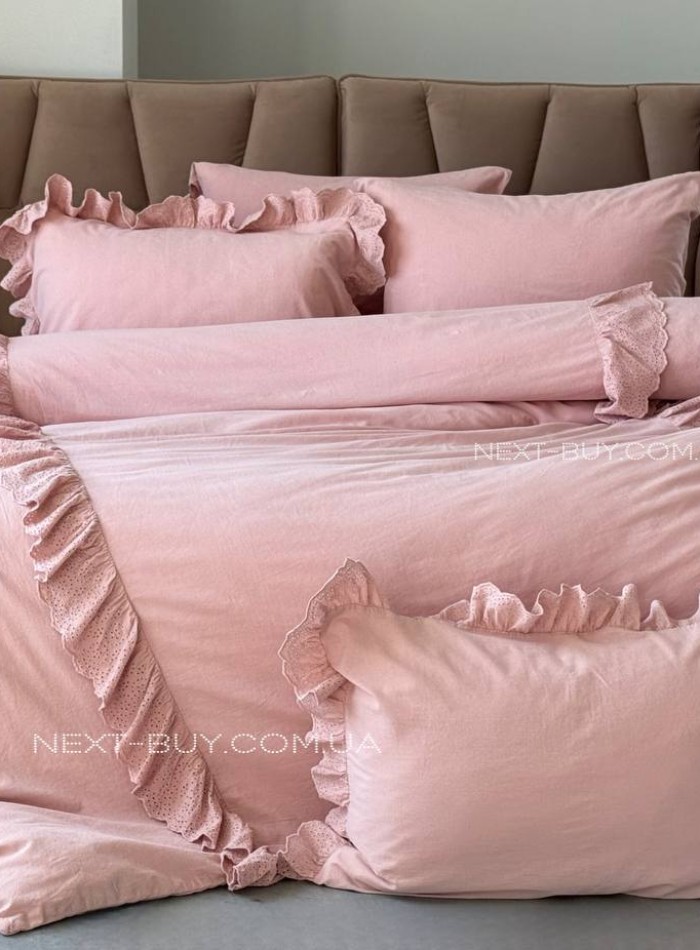 Постільна білизна Romantica rose євро 200х220 jacquard - Зображення 8