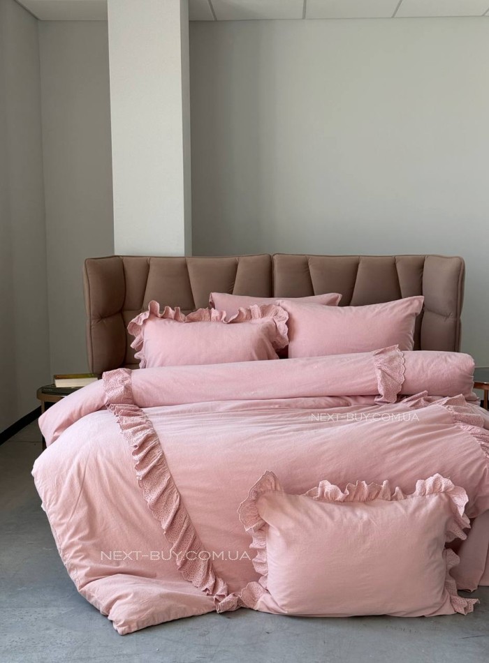 Постільна білизна Romantica rose євро 200х220 jacquard - Зображення 10
