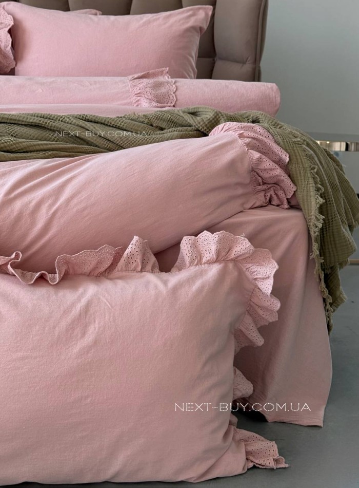 Постільна білизна Romantica rose євро 200х220 jacquard - Зображення 7