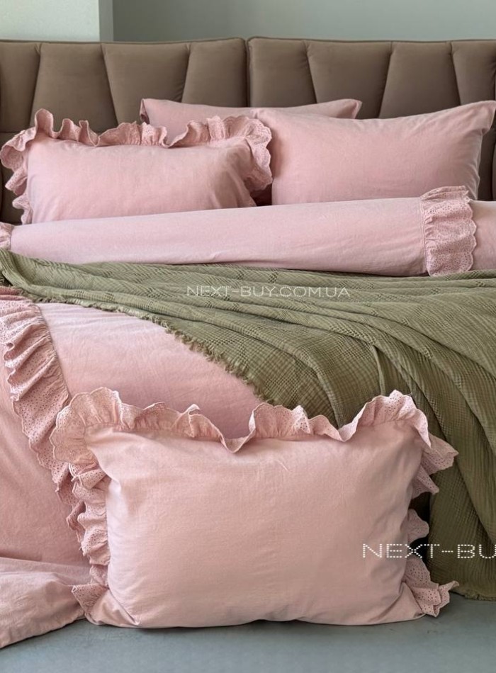 Постільна білизна Romantica rose євро 200х220 jacquard - Зображення 9