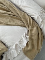 Постільна білизна Romantica bej євро 200х220 jacquard - Зображення 10