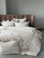 Постільна білизна Romantica bej євро 200х220 jacquard - Зображення 12