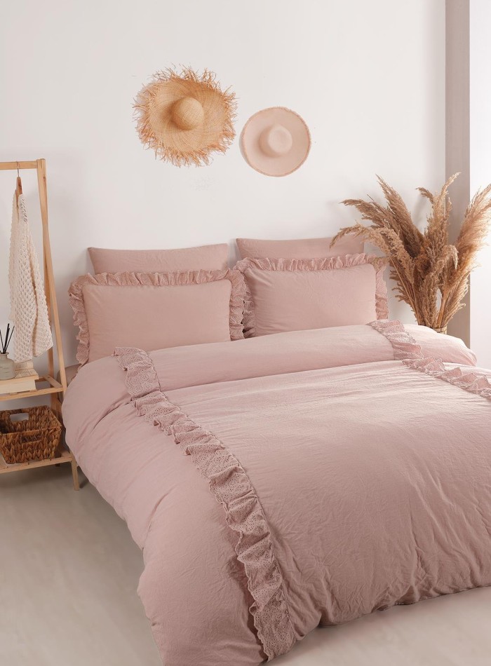 Постільна білизна Romantica rose євро 200х220 jacquard - Зображення 2